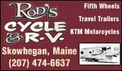 Sales and service of travel trailers and 5th wheels from Gulf Stream and Keystone RV Co. Rental Units available. We also carry a complete line of KTM - off road motorcycles.