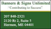 You dream it we design it! Our team is one of the strongest and knowledgable in the industry. Banners & Signs Inc. has been serving Maine and New England since 2004.