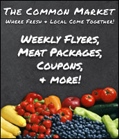 We are your local Shurfine supermarket. Whether you're shopping for everything on your grocery list or just need a few specialty items, The Common Market will meet your needs.
